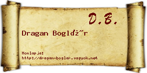Dragan Boglár névjegykártya